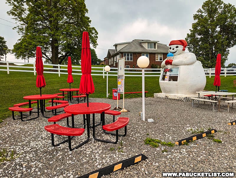 The Snowman is open weekends in April and then daily from noon until 9 pm through Labor Day.