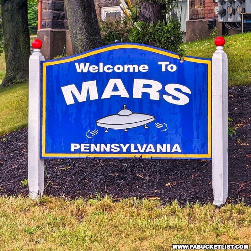 Mars Pennsylvania is named after the Red Planet, which in turn is named after the Roman god of war.