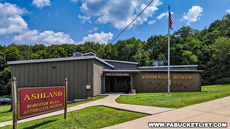 The Anthracite Coal Museum at the Borough Hall in Ashland Pennsylvania.