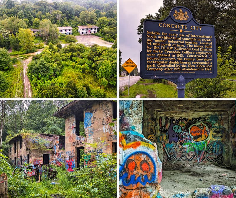 Exploring Concrete City in Nanticoke Pennsylvania.