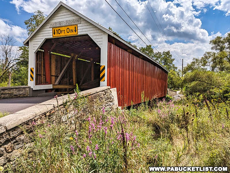 The Hassenplug Covered Bridge is the oldest covered bridge in Pennsylvania.