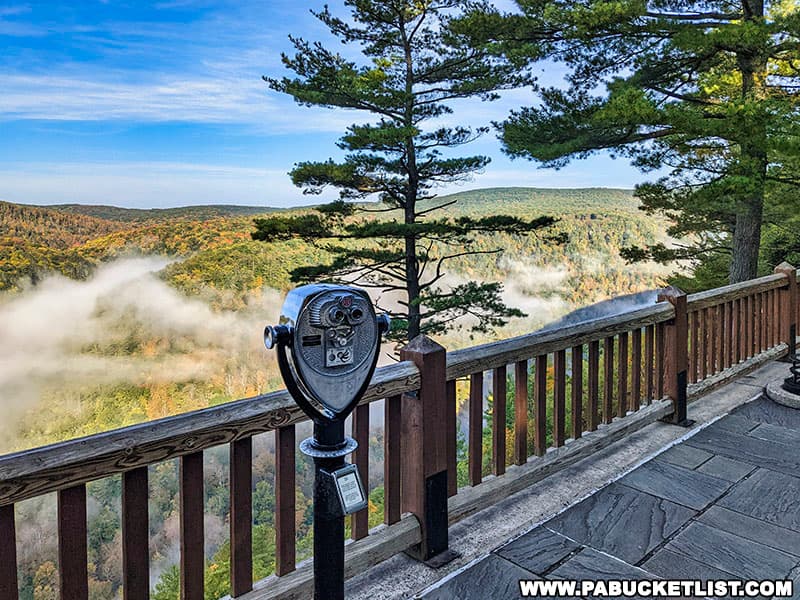 The overlooks at Leonard Harrison State Park are one of the most popular places to view the PA Grand Canyon.