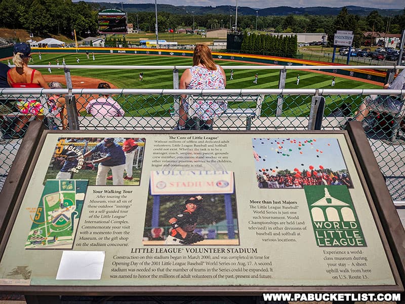 Volunteer Stadium was built so that more teams and more games could be added to the Little League World Series tournament.