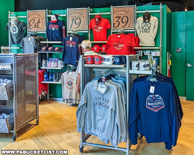 There is plenty of Little League-themed swag for sale at the Little League World Series and Little League Museum.