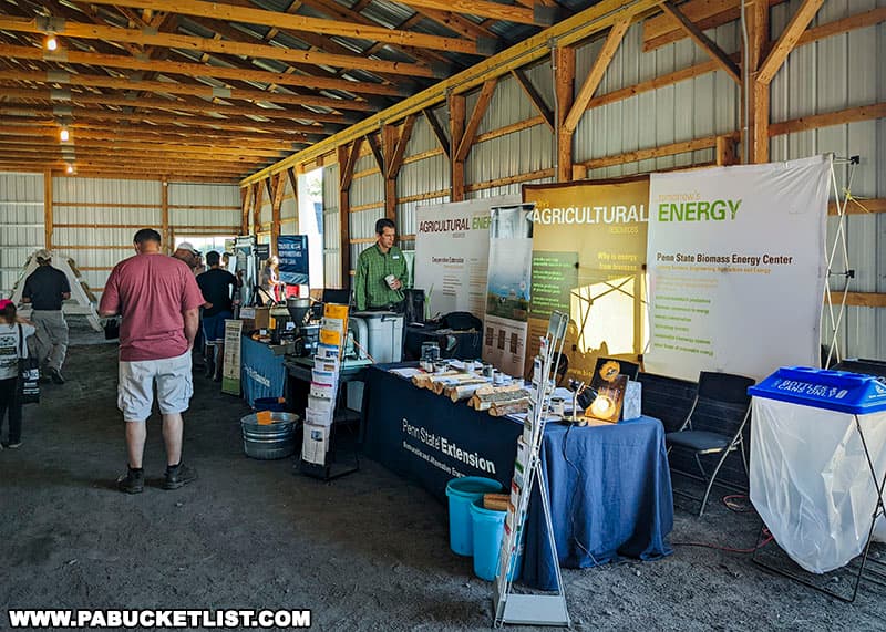 Agricultural energy exhibit at Penn State's Ag Progress Days in Centre County Pennsylvania.