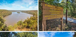 Exploring Pinnacle Overlook at Susquehannock State Park in Lancaster County Pennsylvania.