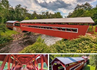 Exploring the East and West Paden Twin Covered Bridges in Columbia County Pennsylvania.