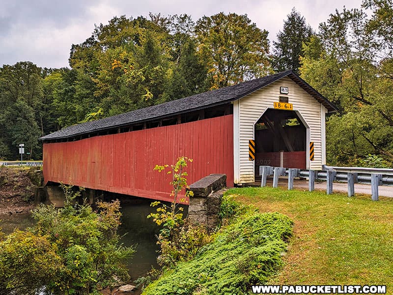 McGees Mills Covered Bridge in September 2023.