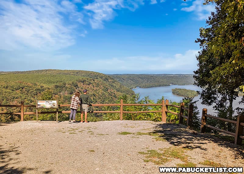 Pinnacle Overlook is situated 380 feet above the eastern shore of the Susquehanna River in Lancaster County Pennsylvania.