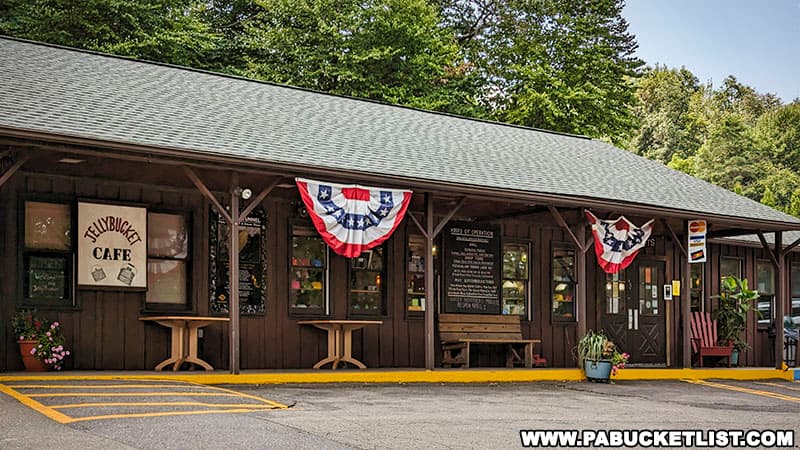 The gift shop and café at Pioneer Tunnel coal mine in Ashland Pennsylvania.