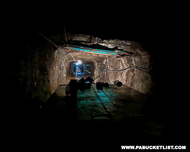 The interior of Pioneer Tunnel coal mine is 52 degrees year-round, so a jacket or sweatshirt is recommended.