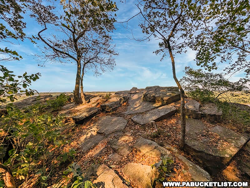 Approaching the overlook at Schull's Rock above the Susquehanna River in York County Pennsylvania.