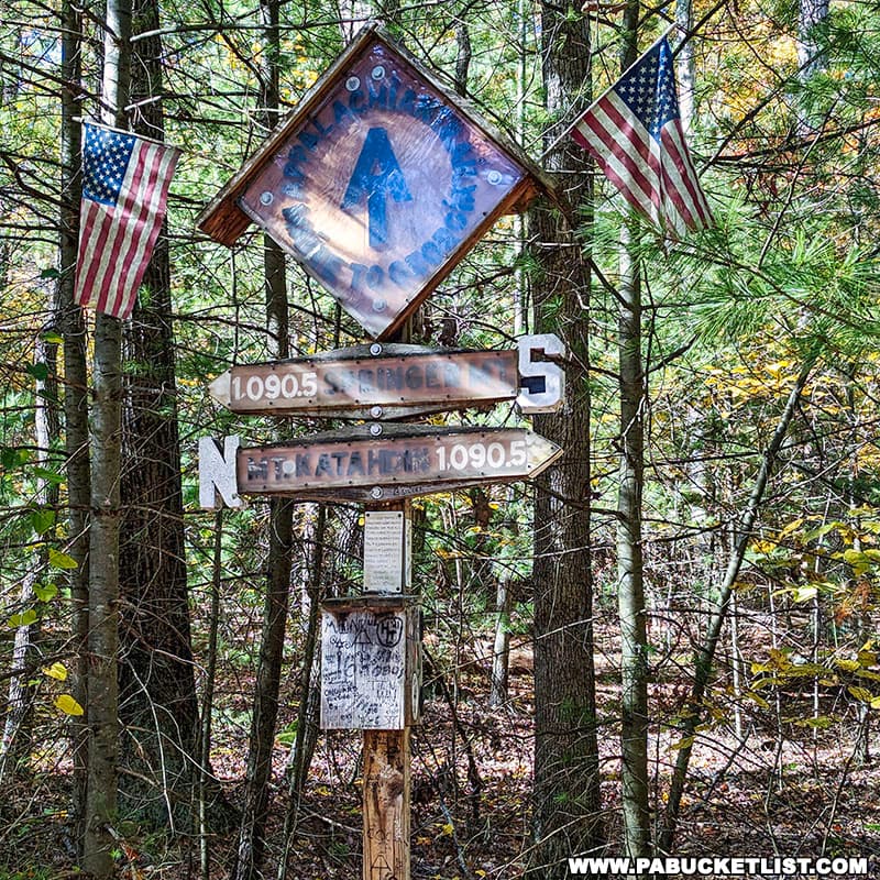 The exact midpoint of the Appalachian Trail varies from year to year due to trail maintenance, trail reroutes, and changes in easments where the trail crosses private lands.