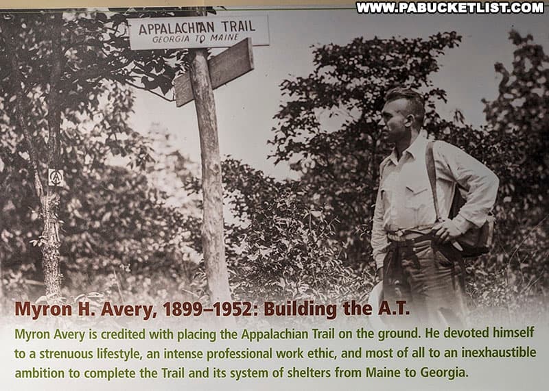 Myron Avery is credited with being the person most responsible for the completion of the Appalachian Trail.
