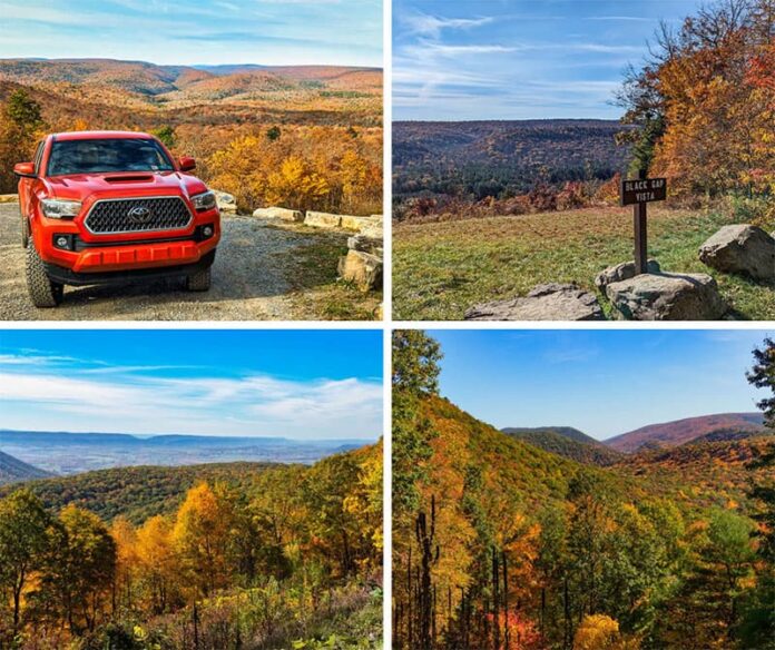 Exploring the best roadside vistas in the Bald Eagle State Forest in Pennsylvania.