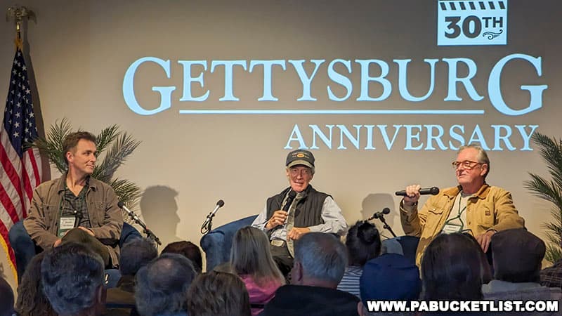 Actors Billy Campbell, Patrick Gorman, and James Lancaster at a meet and greet held at the Gettysburg Beyond the Battle Museum.