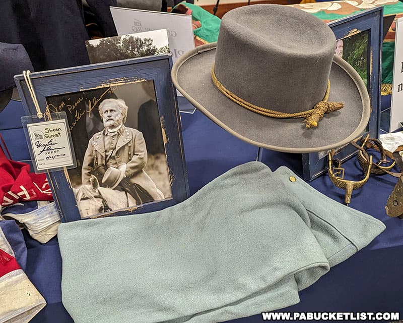 Uniform worn by actor Martin Sheen while portraying Confederate General Robert E. Lee in the movie Gettysburg.
