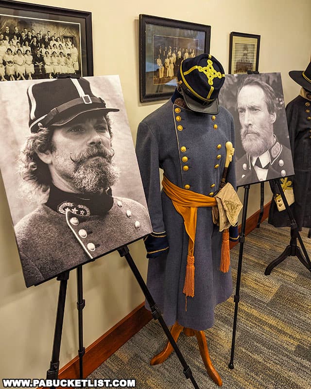 Uniform worn by actor Stephen Lang while portraying Confederate General George Pickett in the movie Gettysburg.