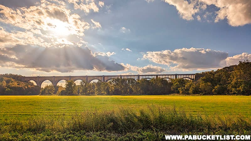 The Tunkhannock Viaduct was listed on the National Register of Historic Places in 1977 due to its national architectural, engineering and transportation significance.