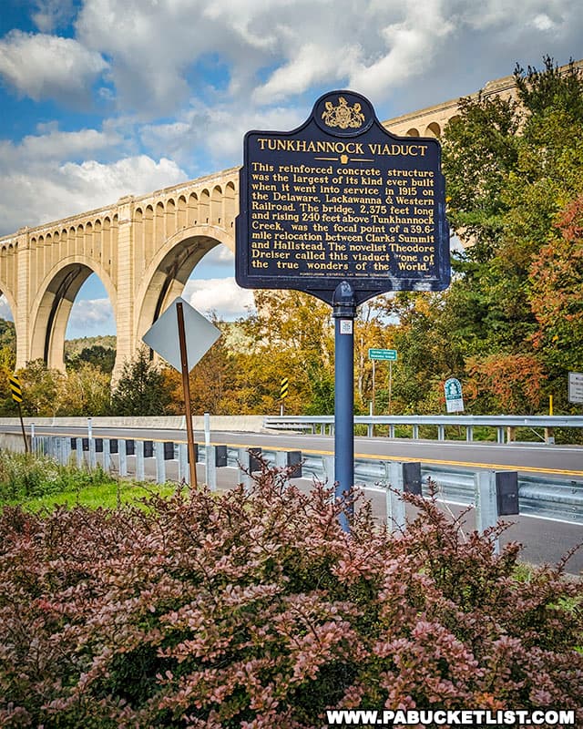 According to the World Record Academy, the Tunkhannock Viaduct is the world's largest concrete railroad bridge.