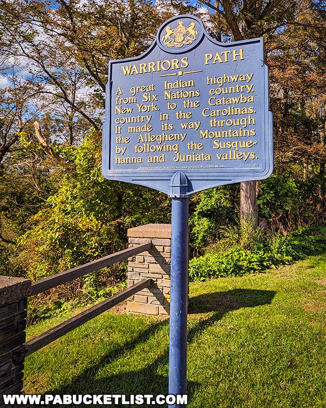 Wyalusing Rocks is located along a Native American trail once known as the Warriors Path.