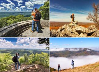 A collage of some of the best scenic overlooks in PA.