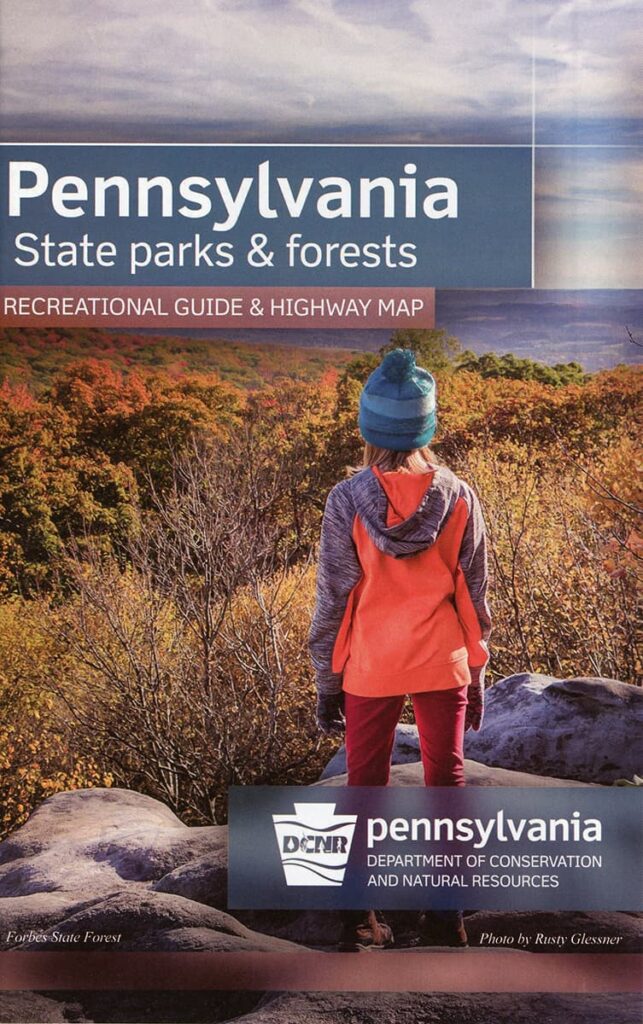2024 Pennsylvania State Parks and Forests Recreational Guide, with cover photo by Rusty Glessner.
