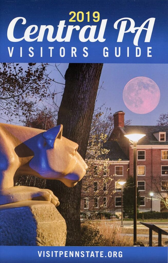 2019 Central PA Visitors Guide, with cover photo by Rusty Glessner.