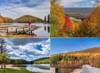 Scenes from Cowans Gap State Park in Pennsylvania.