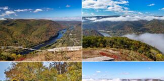 Scenes from Hyner View State Park in Pennsylvania.