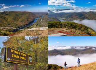 Scenes from Hyner View State Park in Pennsylvania.