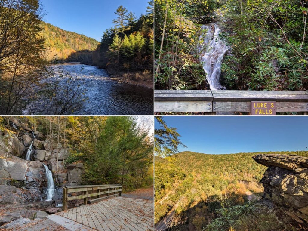 Scenes from Lehigh Gorge State Park in Pennsylvania.