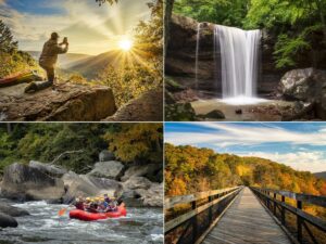 Scenes from Ohiopyle State Park in Pennsylvania.