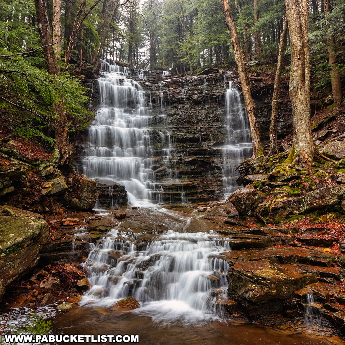 Exploring Buttermilk Falls in Armstrong County