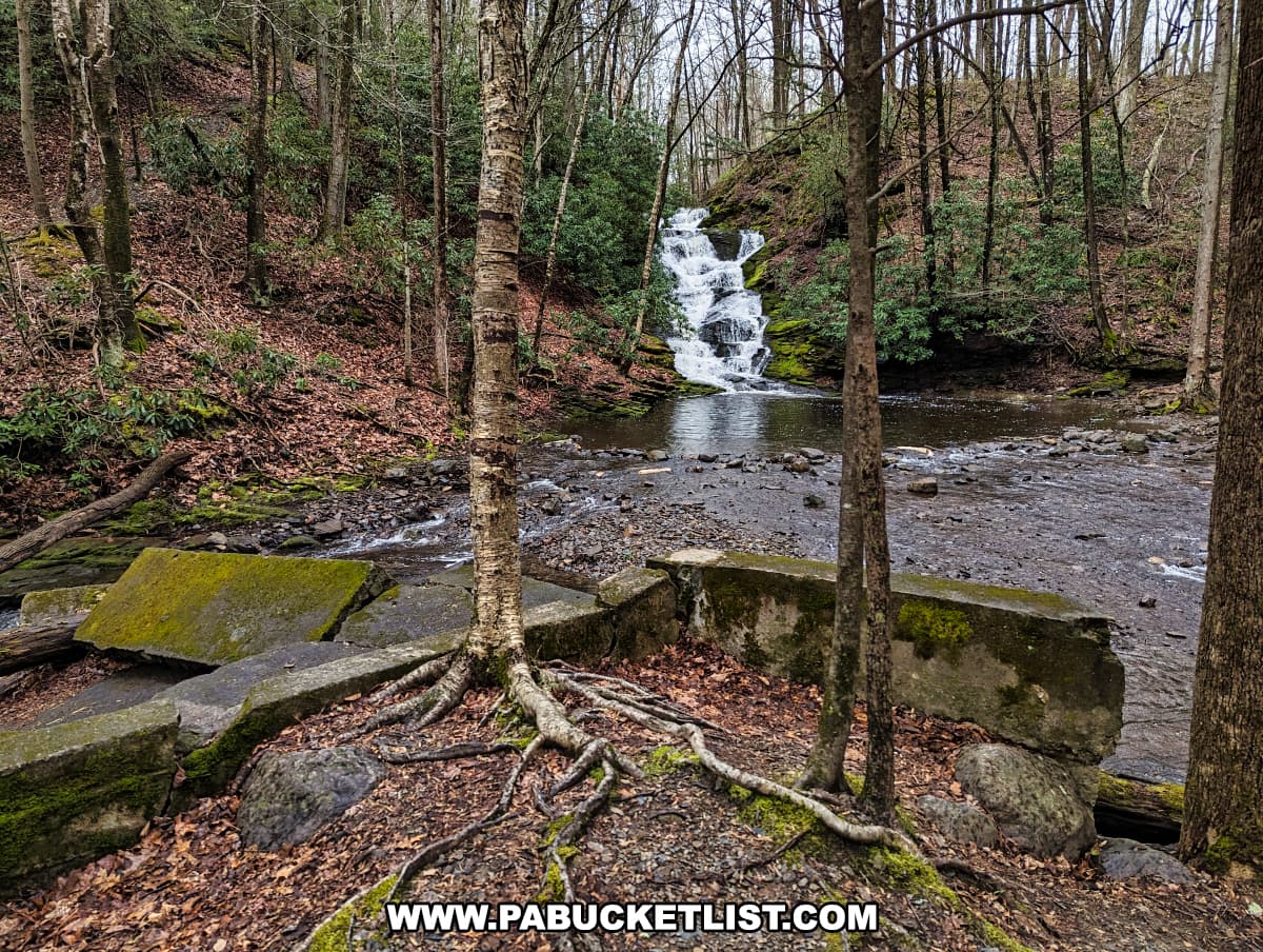 Exploring Slateford Creek Falls in Northampton County PA Bucket List