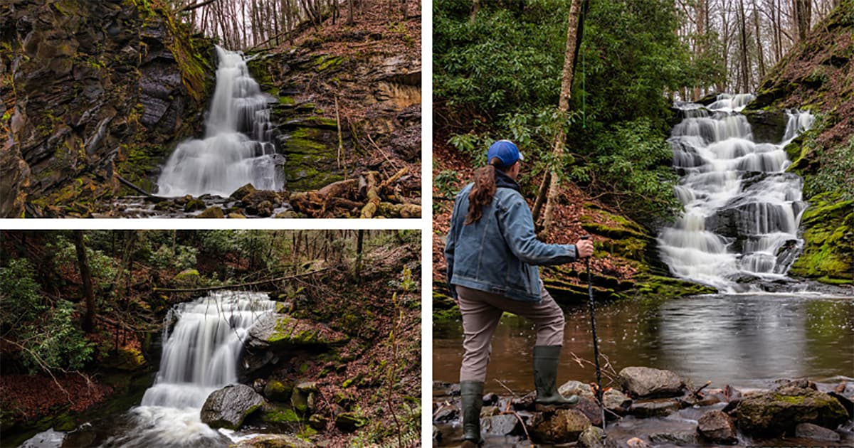 Exploring Slateford Creek Falls in Northampton County PA Bucket List