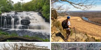 A collage of 4 images highlighting some of the best things to see and do in Pike County PA.