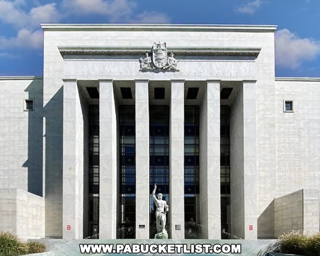 The Dauphin County courthouse in Harrisburg, PA.