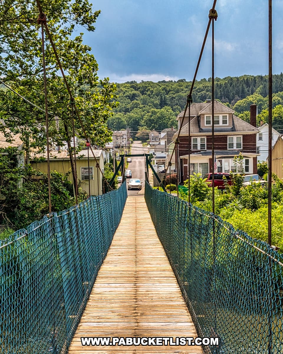 Exploring the Hooversville Swinging Bridge in Somerset County - PA