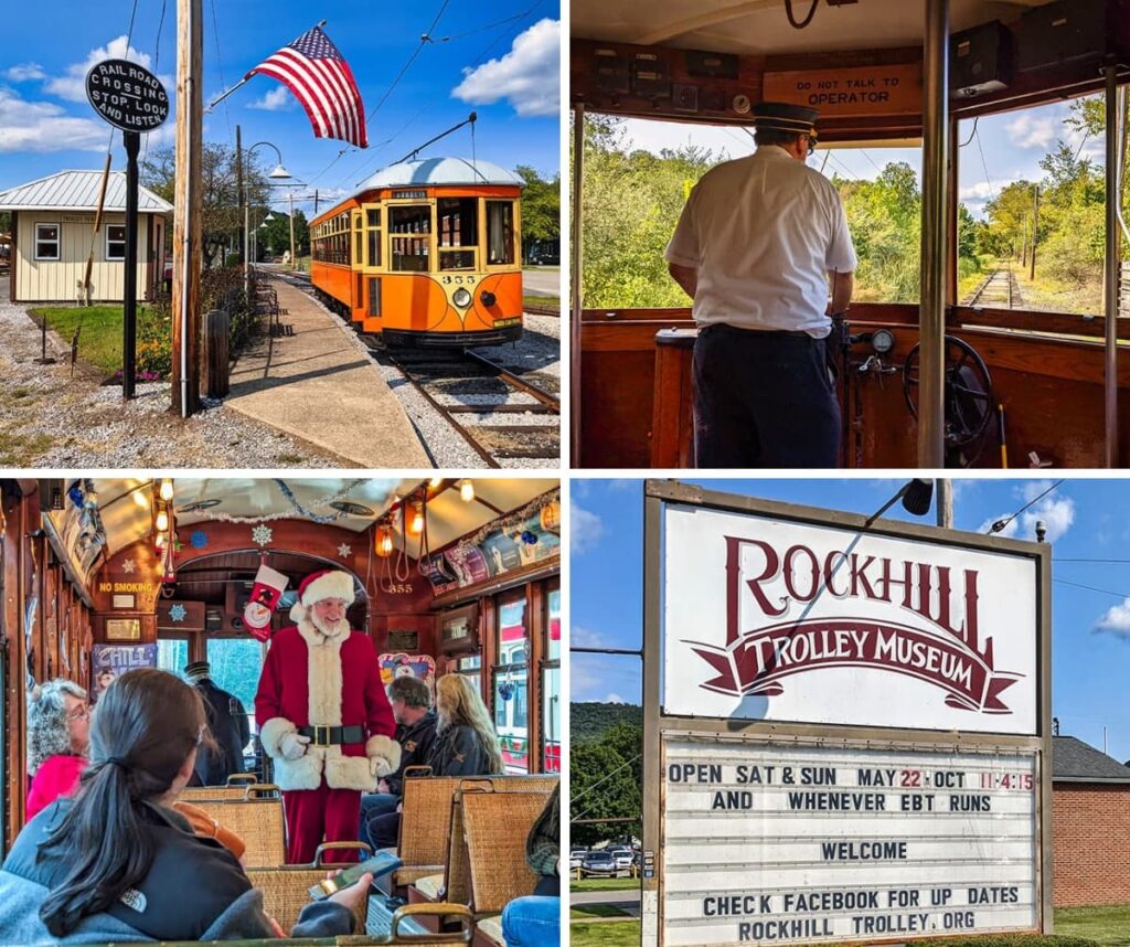 Scenes from the Rockhill Trolley Museum in Huntingdon County, PA.