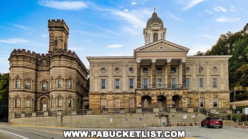 The Armstrong County courthouse in Kittanning, PA.