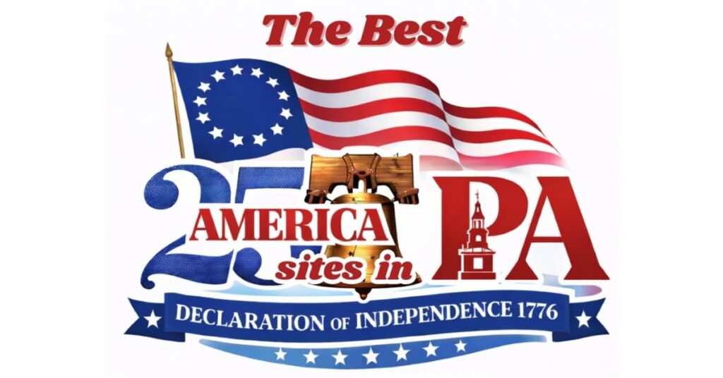 The Best America 250 sites in PA logo created by Rusty Glessner Photography, LLC for Pa Bucket List.