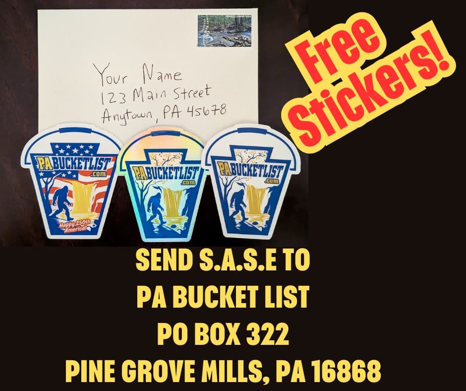 2026 Free Sticker Offer from PA Bucket List.